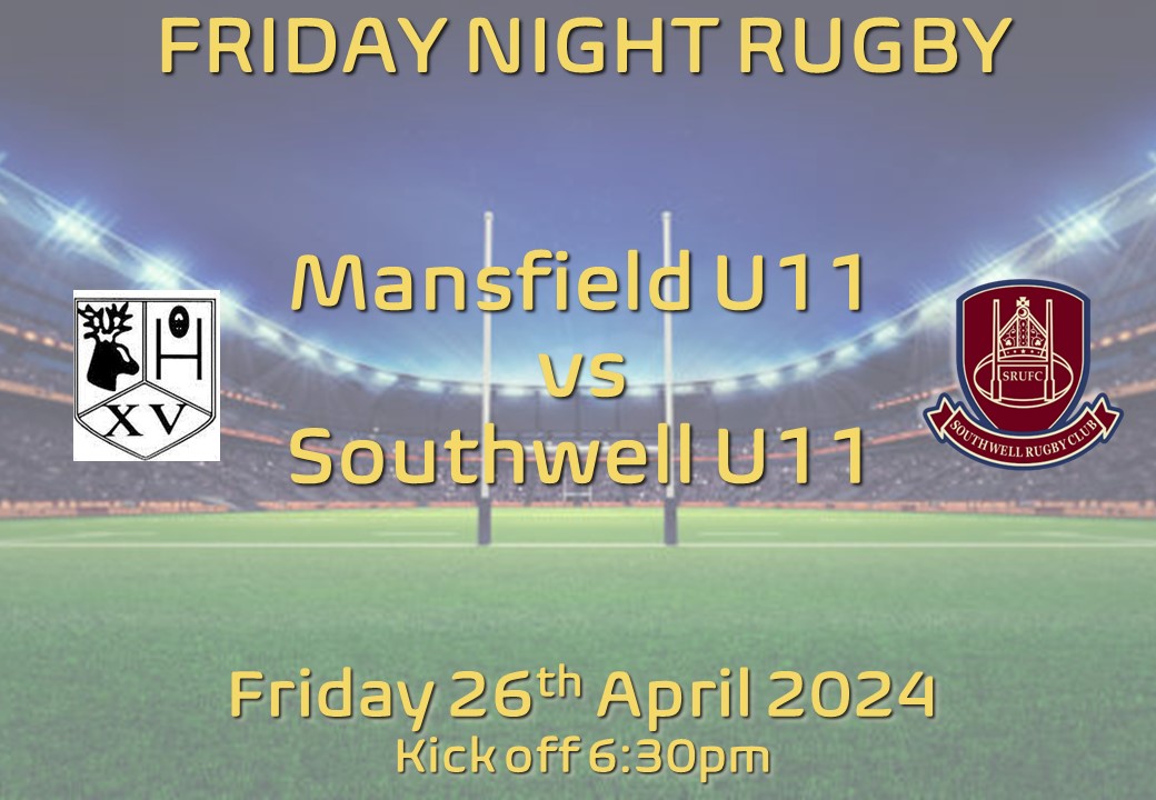 The Southwell U11s make a special trip to Mansfield to play their U11s in a Friday night game as we enter the last couple of weeks of the Junior season Kick off is 6:30pm The game will be followed by a BBQ and a social - thanks to Mansfield for hosting! Go well Redmen!