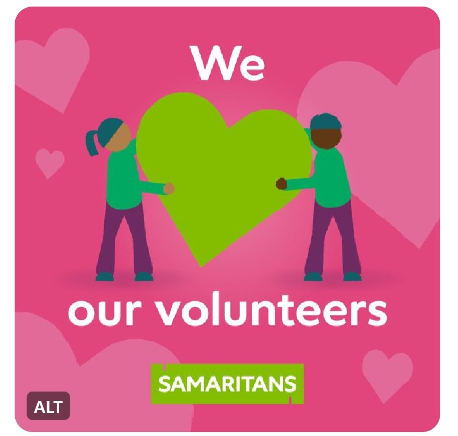 A huge thank you to our Newbridge Samaritans Volunteers, today is #WorkplaceWellnessDay. It is important we look after ourselves, so we can be here for you. You can call us on 116 123. 💚