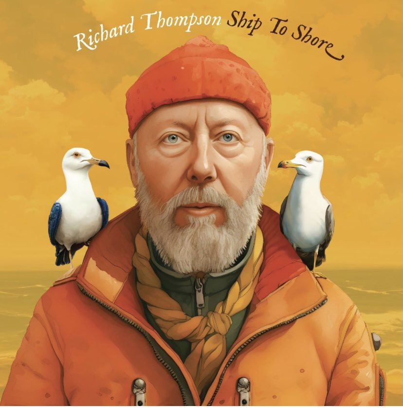 It’s international ‘Come to work as a recent album cover Day’ and Del’s come as Richard Thompson’s latest!!! We just love this!!! 😂🪿🎣❤️🔥 @RthompsonMusic