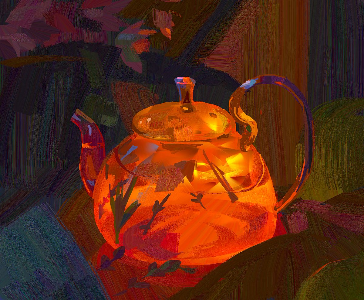 Day 24 :  flower tea

#Pleinairpril #HEAVYPAINT #webbypaint
@warriorpainters