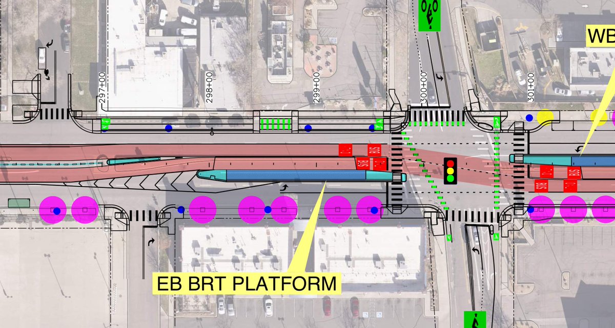 One of my favorite tweaks during East Colfax BRT design phase is this short 2-way cycletrack between Kearney and Krameria.