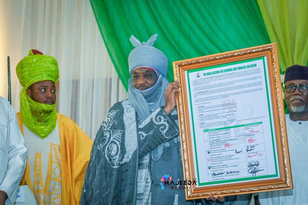 Mai Martaba Sarkin Kano Khalifa Muhammad Sanusi II Ya Kasance Cikin Taron Masu Ruwa Da Tsaki Na Kasa, Domin Ganin An Dama Da Kowa Cikin Sha'anin Tattalin Arziki Da Harkokin Kudi A Najeriya (National Stakeholder's Workshop On Economic &amp; Financial Inclusion) 25/04/2024.
