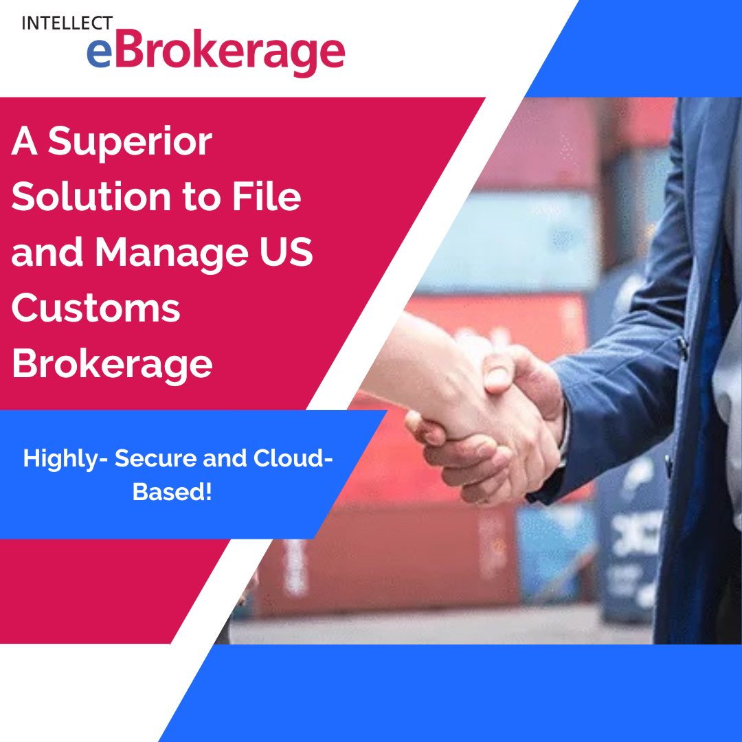 Discover the ultimate #CustomsBrokers' tool
- Intellect #eBrokerage, an all-inclusive solution perfectly tailored for the needs of #USCustoms brokers!

Explore its capabilities with a complimentary #Demo! 

Visit intellectech.com/ebrokerage for more! 

#Logistics #SupplyChain