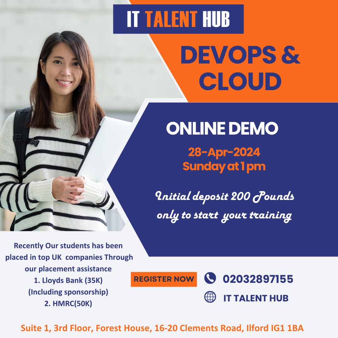 FREE Demo Session on DevOps Training &amp; Placement Assistance (Online) 28th April -Sunday @ 1PM .

For more updates join the group: chat.whatsapp.com/BLqK46FD420E4V…

Join demo using the below link: tinyurl.com/April-Devops 

Register here to get course Curriculum: forms.gle/EtFK6UMs4uveos…