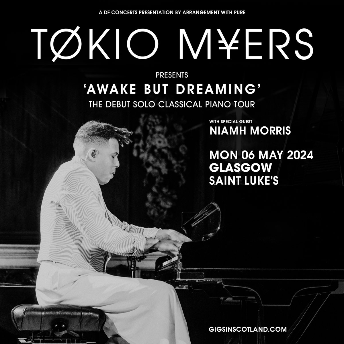 SUPPORT ADDED » Niamh Morris is supporting @tokiomyersworld at the @stlukesglasgow show on 6th May ⚡️ MORE INFO ⇾ gigss.co/tokio-myers
