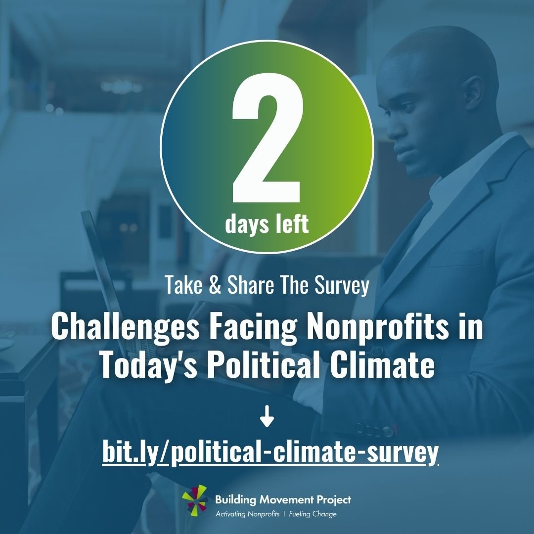 2 DAYS LEFT TO TAKE OUR POLITICAL CLIMATE SURVEY! Complete our survey today at hubs.la/Q02v3_1S0