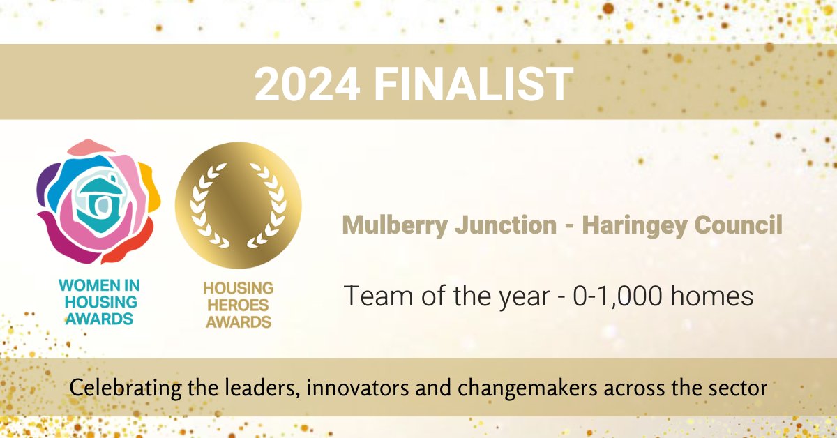 Exciting news! 🎉 

We've been shortlisted for Team of the Year at the @_HousingHeroes Awards 2024🌟 

Huge congratulations to our amazing team at Mulberry Junction ❤️

Best of luck for the big win 👏

#HousingHeroes #TeamOfTheYear