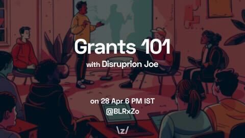 Thrive is touching down in Bangalore, India 🇮🇳 Join our @DisruptionJoe for a lesson in Grants 101 with @BLRxZo 📚 This April 28th 6PM IST At the legendary ZoHouse 📍