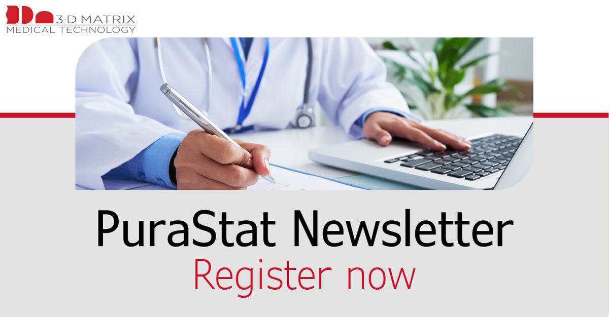 Join our #PuraStat newsletter so you don't miss out on any recent PuraStat news or case reports from your peers! Curious to read it? Subscribe today: bit.ly/3Tr5PY4
#newsletter #GI #clinicalstudies #casereports #peptidetechnology #bleedingmanagement #3dmatrix