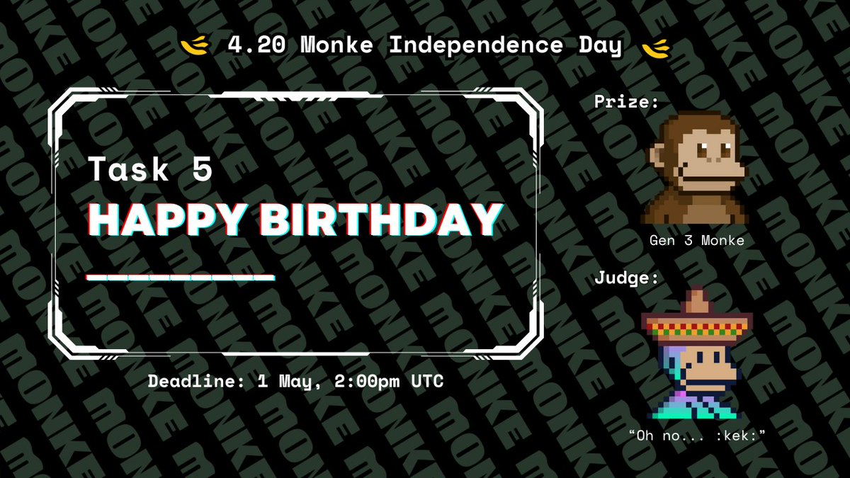 Happy birthday _______ 🎉 Day 5: Write out your most serious well wishes for *anyone*, in the form of a birthday message. Let's see who can make our judge laugh... or cry... with the most creative, heartfelt & tearing tweet. Remember to submit your entry in the form below 👇