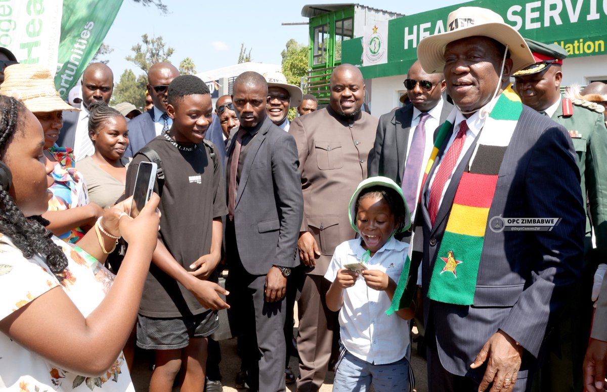 President Mnangagwa's tour of the Zimbabwe International Trade Fair on Friday morning. The trade showcase will be officially opened by Kenya President William Ruto on Saturday