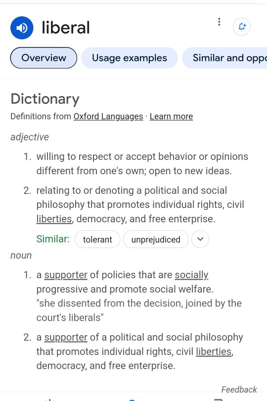 Being called a liberal does not offend me. How about you?