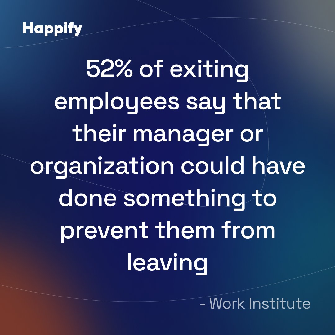 52% of Exits Felt Preventable:  Is Your Management Missing the Mark?

A staggering 52% of employees leaving their jobs say their manager or organization could have prevented it! 

#employeeretention #managementtips #workplaceculture #leadership