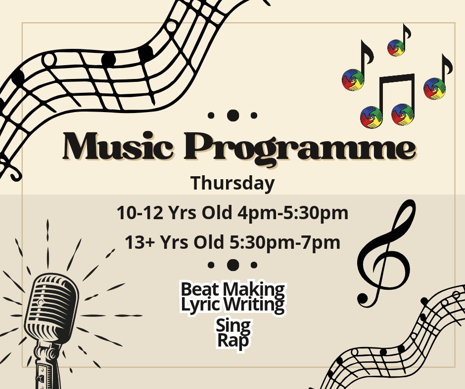 🚨NEW PROGRAMME ALERT🚨 Next week we kick off our music programme sessions alongside The Sound Cafe 👌If music is your thing, rapping, singing, song writing or instrument playing, this is the programme for you 💯 #bosco #music #youthwork