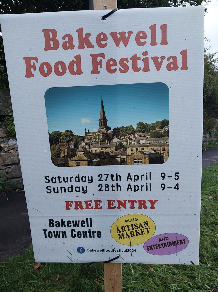 It’s this weekend. Expect traffic to be very busy in the town #Bakewell