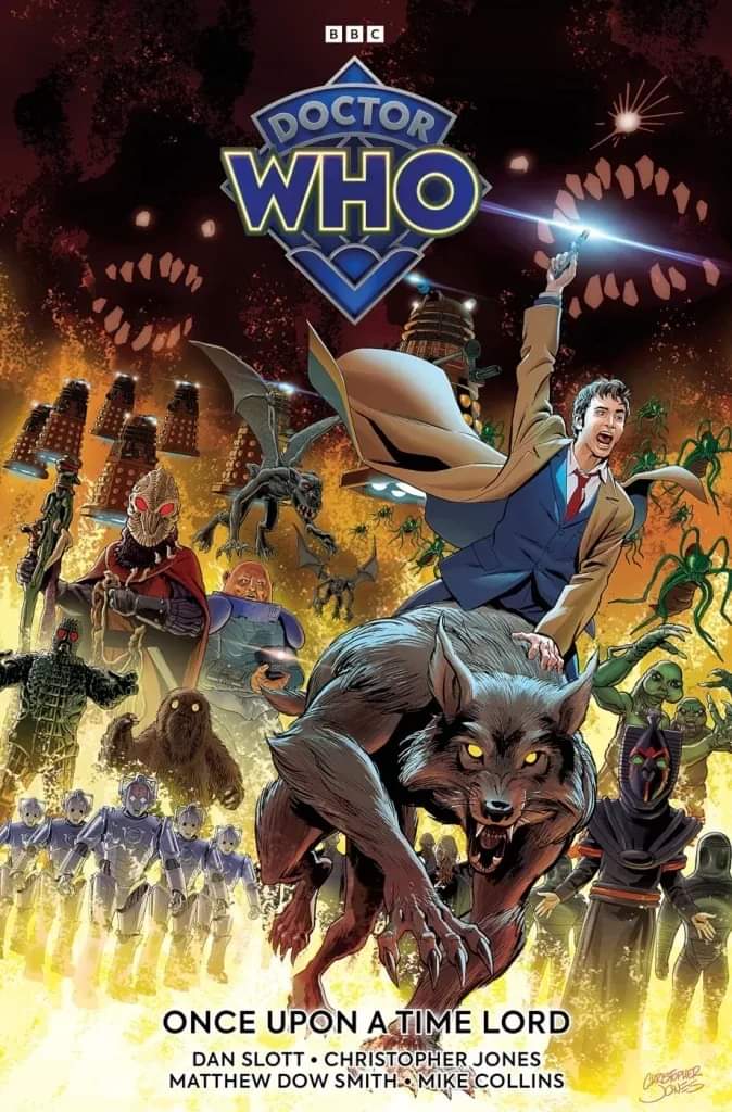 Quoi de mieux pour fêter le retour du Docteur qu’un épisode spécial 60eme anniversaire imaginé par le talentueux Dan Slott ? La critique buff.ly/49OjiiF #comics #BD #Manga #DoctorWho #TimeLord #DanSlott #ChristopherJones #MatthewDowSmith #MikeCollins #BlackRiver