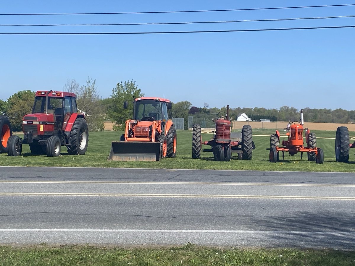 Octorara School District has take your tractor to work day. I love Chester County.