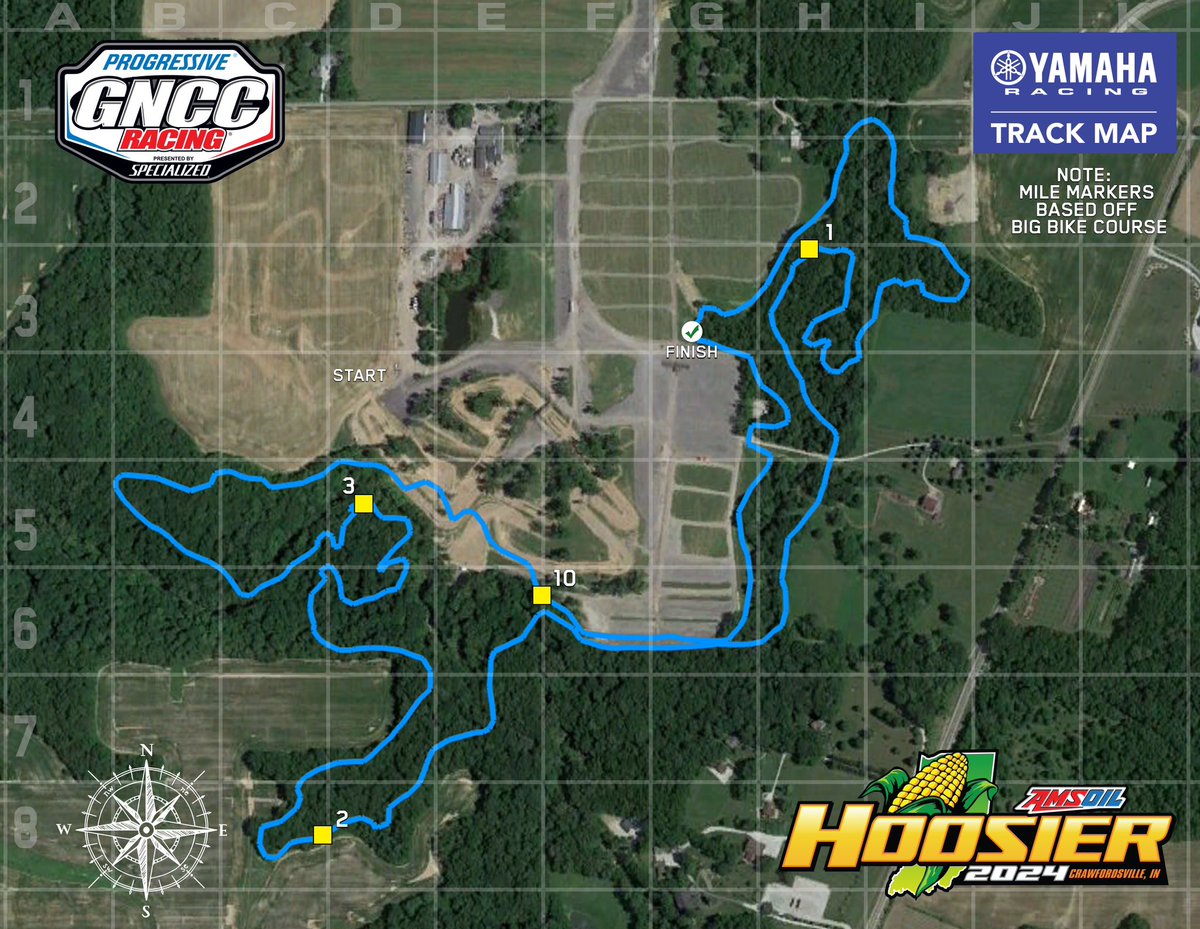 Need to know where to go at @amsoilinc Hoosier GNCC⁉️ Always good to have a map 🗺️ #GNCCRacing