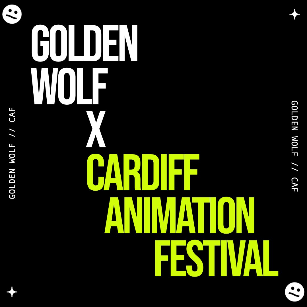 We're going to Cardiff Animation Festival! 🏴󠁧󠁢󠁷󠁬󠁳󠁿 The lovely @ItsTwinTom and @stefanahmad7 will be attending CAF this weekend, and are leading a talk on The Evolution of Golden Wolf this Sunday 28th at 11:45am. We'll be around all weekend so don't be shy, come say hi! 💚 👋