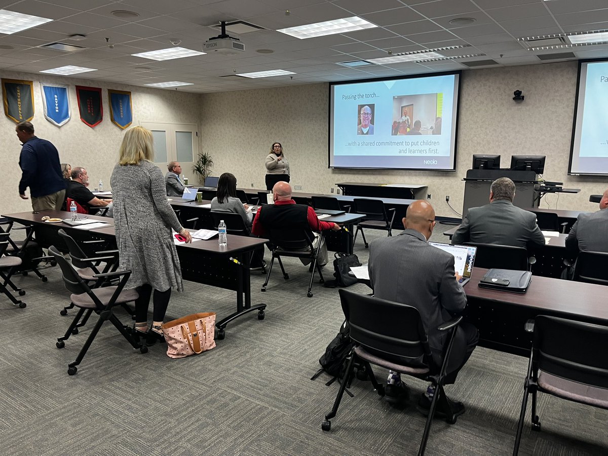 NEOLA’s Angela DeLos Santos updates attendees of our Montgomery County ESC on policy trends and processes.