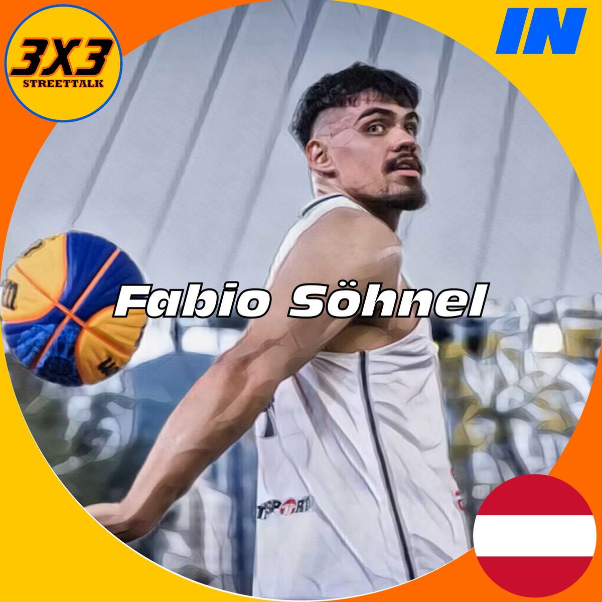 Vienna is bringing their usual suspects Diggs, Linortner and Murati and have added  Fabio Söhnel to the roster. While he has represented them in local  tournaments before, he will make his World Tour debut in Utsunomiya #3x3wt #3x3 #3x3basketball #FIBA3x3 #3x3WTUtsunomiya