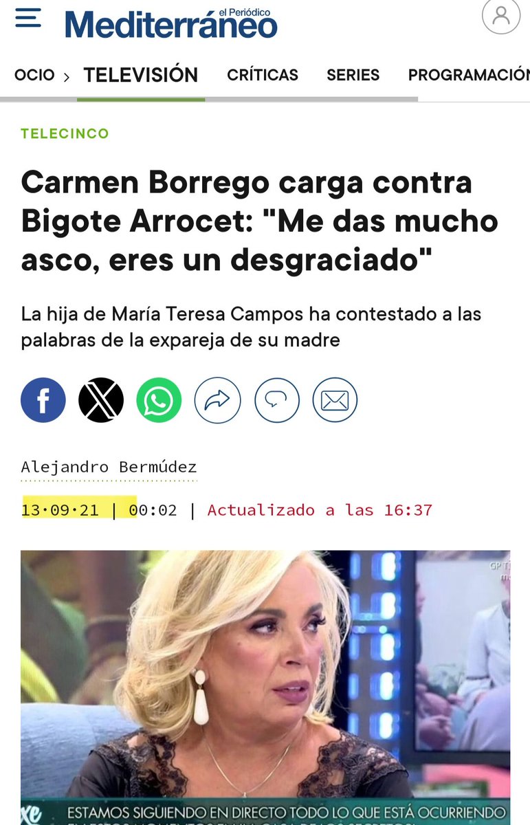 Y ahora dice la señora Borrego que ella no ha hablado de Bigote
Otro chiste
#AsiEsLaVida