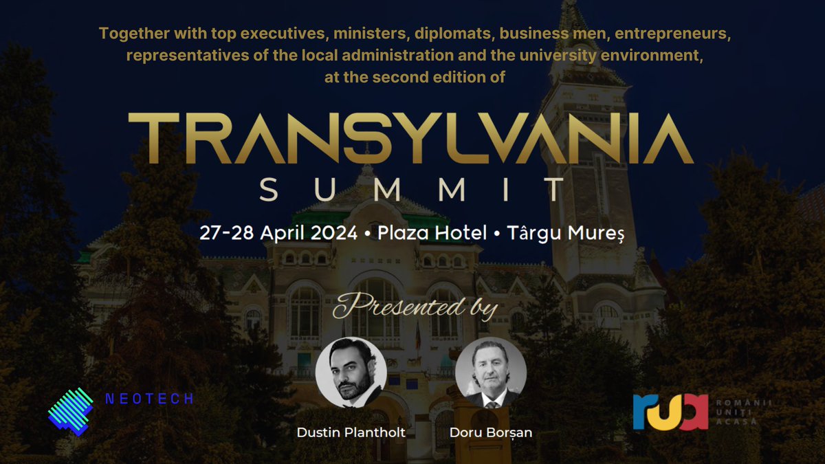 🎙️ We are excited to host the second edition of this year`s Transylvania Summit Event! 

📜We have prepared a huge panel of speakers who will discuss about the latest technologies, hottest topics and of course #NeoTech will be showcasing their latest #Crypto developments.

👉 For…