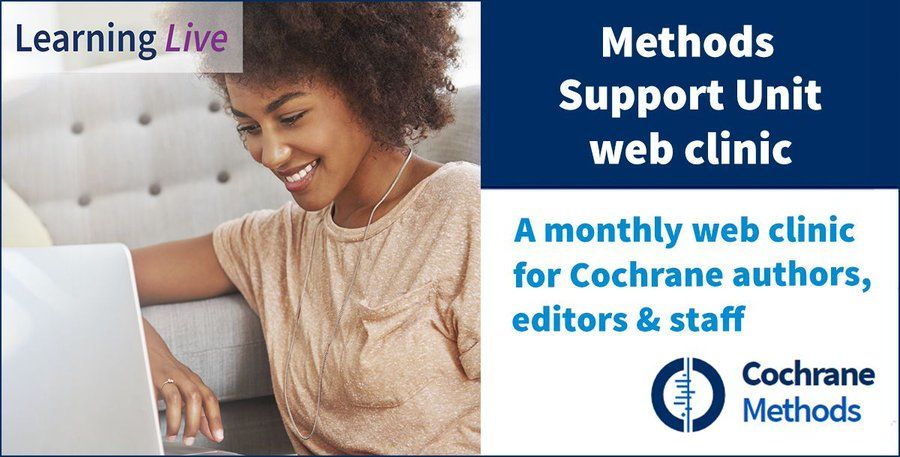 🎥 New videos available from April's MSU web clinic! Thanks to Denise Mitchell for presenting on the topic of plain language for Cochrane reviews. Videos freely available at buff.ly/3wclJOw @cochranemthds