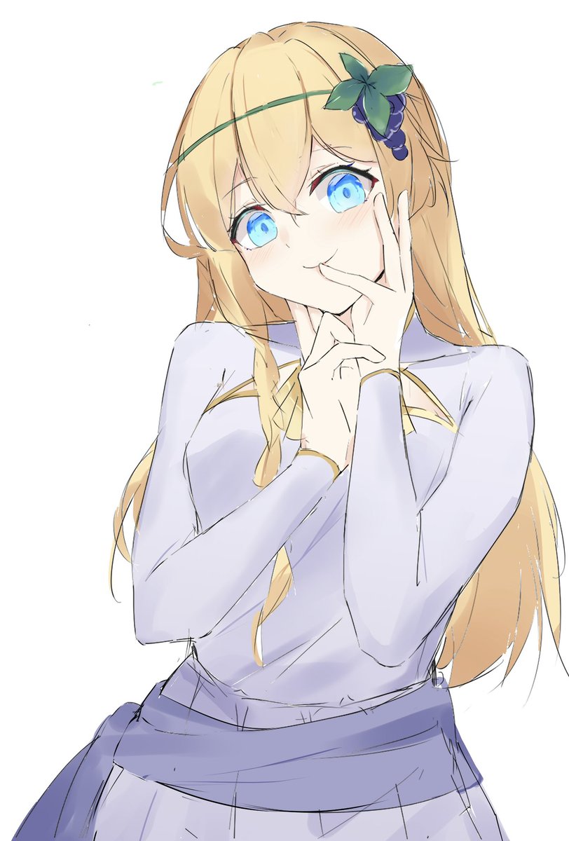 #このすば
アイリスです
なんでこの子頭にブドウつけてるんですかね