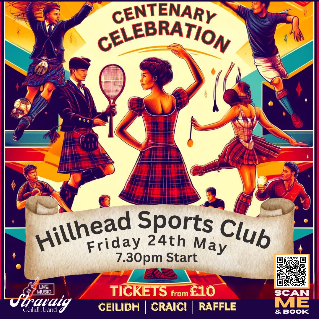 Hillhead Sports Club is proudly limbering up to celebrate its 100th anniversary on May 24th! 🎂 All current & former Hillhead family members, players, pupils & support staff are most welcome to come along & help us celebrate🍾 More info and tickets - rb.gy/a6keng