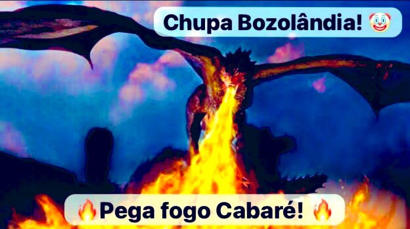 TALK ABOUT?? Chupa Bozolândia!! 🤡kkkkk Fala tudo, papagaio verde, do “bico dourado” 😂 🔥Pega Fogo Cabaré! 🔥