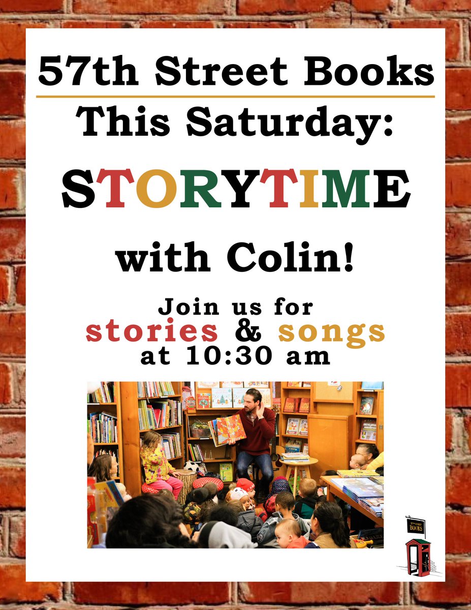 Get rhythm tomorrow, April 27th at 10:30 a.m. storytime with Colin, with irresistible, unsit-downable stories and rhymes wrapped up in the 'serious business' and play of poetry! Fun for all ages but especially children ages 0-6.