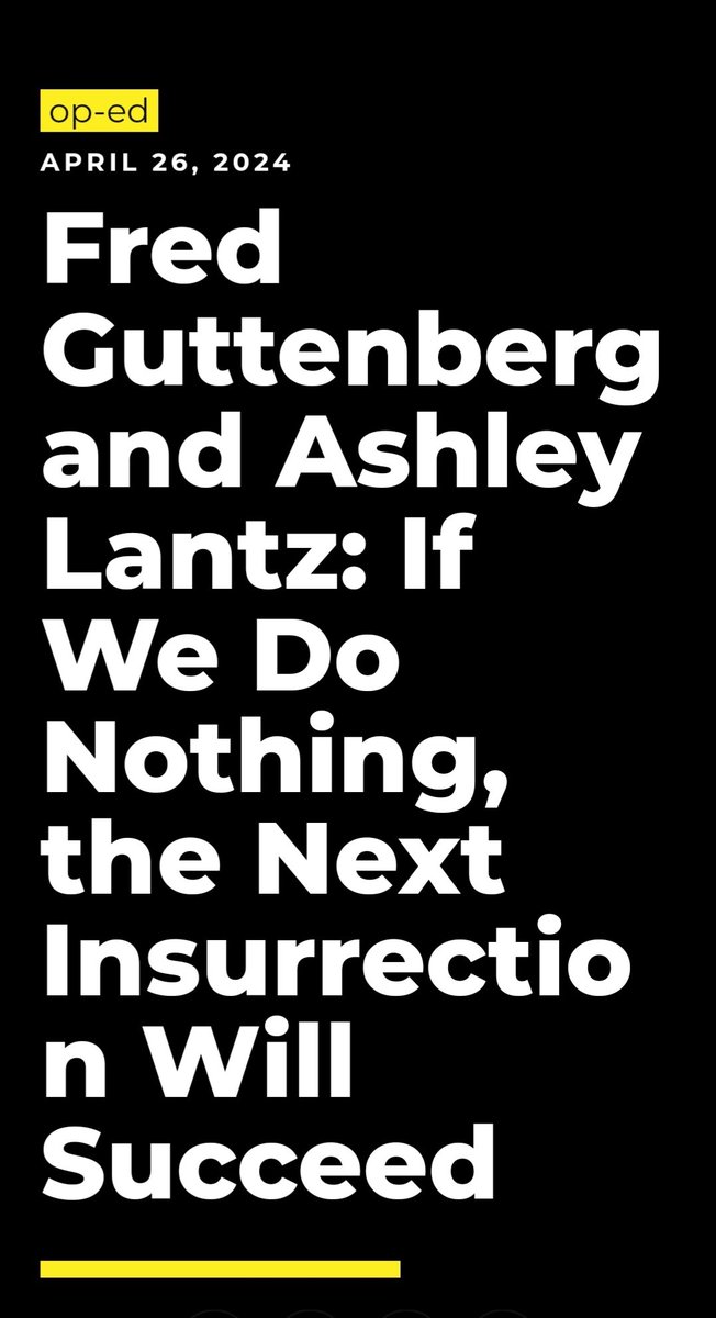 Hope you take the time to read my Op Ed with Ashley Lantz of @Brady_PAC. 'Democracy is a relatively new invention and the American experiment in democracy, for all its flaws and shortcomings, is still the most successful and has the greatest potential. We must not let it be…