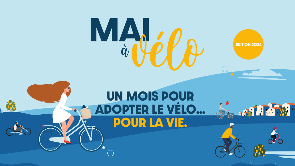 La 4ème édition de @mai_velo démarre aujourd'hui à l'occasion du festival Vélo in Paris, en présence de Jérôme Zindy, vélo-reporter ! 🎉 @mai_velo met à l’honneur l’usage du vélo, l'occasion de se (re)mettre en selle grâce aux événements organisés ! 👉 maiavelo.fr