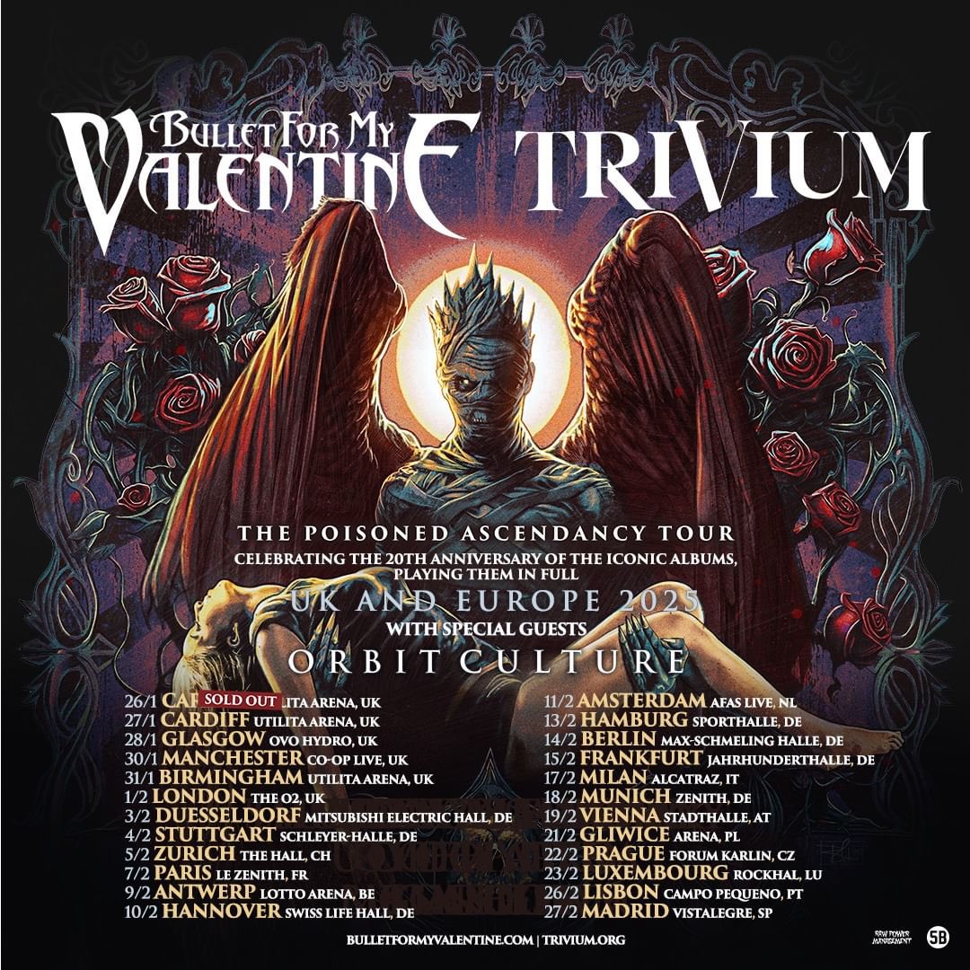 Europe, we can’t wait to see you next year! Tickets for the newly added dates on The Poisoned Acendancy Tour are on sale now 🔥 trivium.org/tour