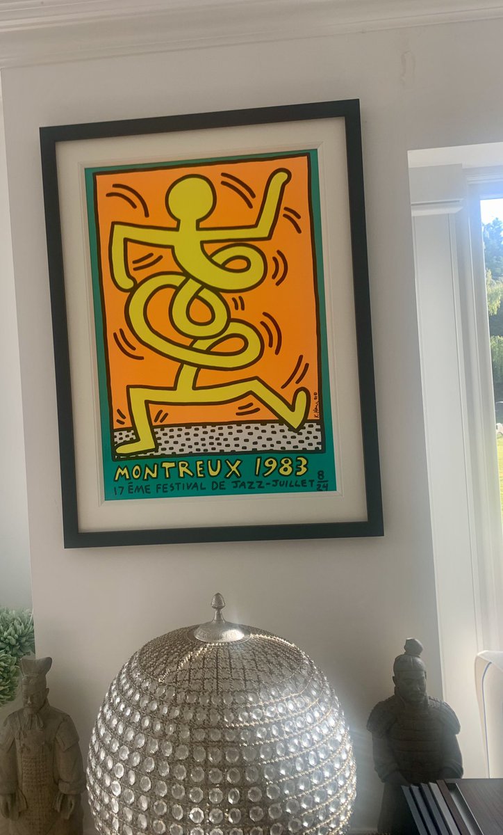 Love a bit of Keith Haring in the house🖼️💛#keithharing #boygeorge
