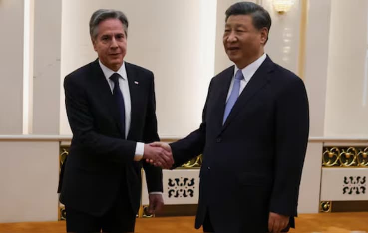 Chinese President Xi Jinping and US diplomat Antony Blinken discussed the world's two largest economies as partners, focusing on mutual respect, peaceful coexistence, and win-win cooperation. #XiJinping #AntonyBlinken