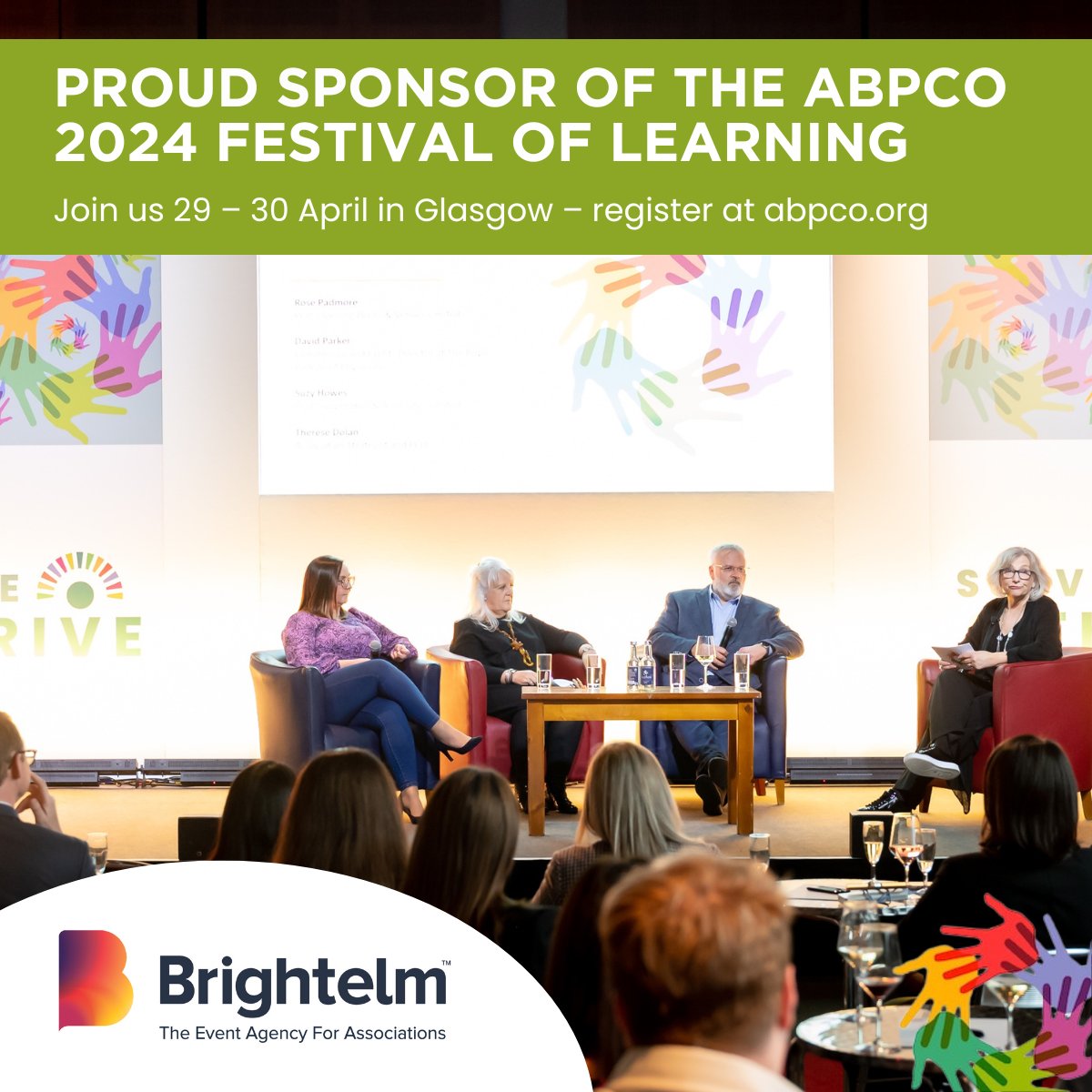 It's the abpco Festival of Learning next week with the team travelling up to Glasgow for 2 days of sharing, learning and collaboration. Will we see you there?

#ABPCO #eventech #eventprofs #bringinbrightelm