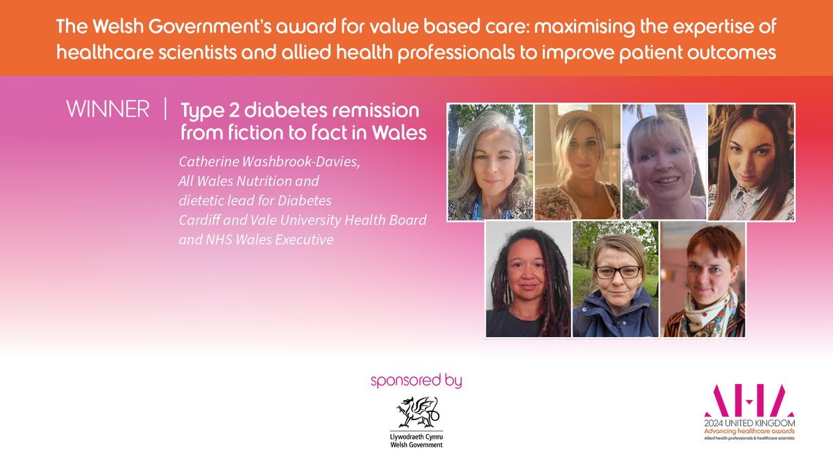 AHAwards💙 (@ahawards) on Twitter photo The winner of the <a href="/WGHealthandCare/">Welsh Government Health and Social Care</a> Award for Value-Based Care: maximising the expertise of healthcare scientists & AHPs to improve patient outcomes is Catherine Washbrook-Davies & team <a href="/CV_UHB/">Cardiff and Vale University Health Board</a> & NHS Wales Executive
Congratulations!
#AHAwards @HCS_Cymru <a href="/AHP_Cymru/">AHP Cymru</a> The winner of the <a href="/WGHealthandCare/">Welsh Government Health and Social Care</a> Award for Value-Based Care: maximising the expertise of healthcare scientists & AHPs to improve patient outcomes is Catherine Washbrook-Davies & team <a href="/CV_UHB/">Cardiff and Vale University Health Board</a> & NHS Wales Executive
Congratulations!
#AHAwards @HCS_Cymru <a href="/AHP_Cymru/">AHP Cymru</a>