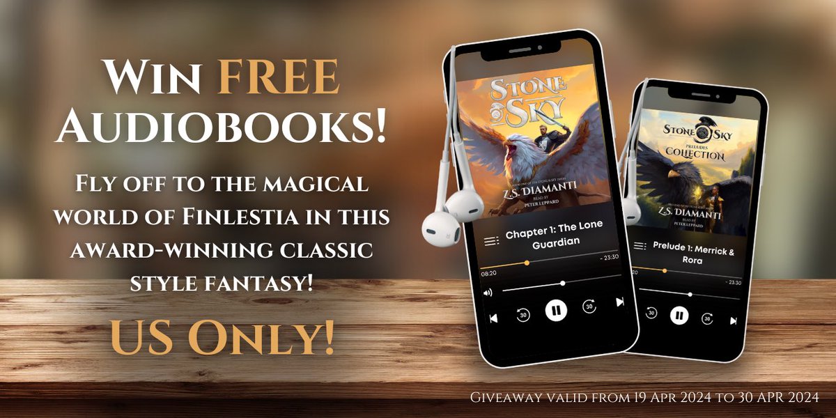 Want to win free audiobooks? If you love classic style epic fantasy adventures like the ones you remember reading, it’s the last day to enter my audiobook giveaway! ⚔️ US Readers Only! Link below. RTs are appreciated. 😊