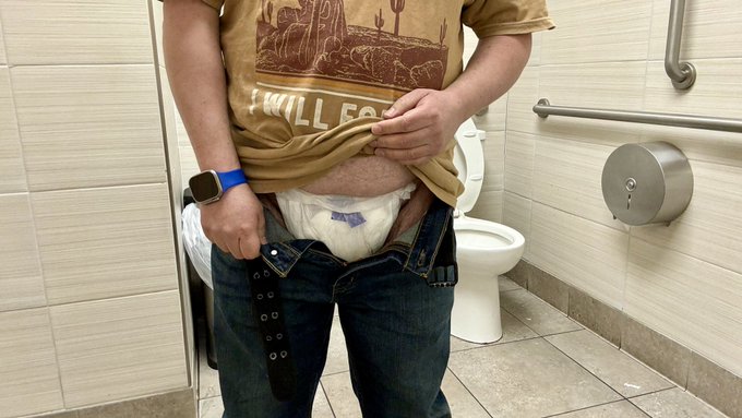 Changing my wet diaper in the bathroom of my local Taco Bell.  #omorashi #diaperlover #wettingdiaper<a href="/tag/diaperlover"class="tags"><span>#diaperlover</span></a><a href="/tag/omorashi"class="tags"><span>#omorashi</span></a><a href="/tag/wettingdiaper"class="tags"><span>#wettingdiaper</span></a>