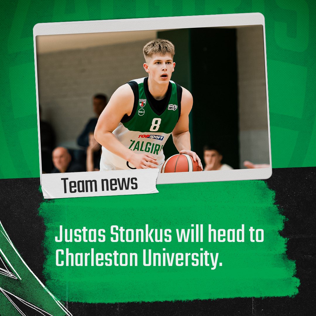 Justas Stonkus will play in the NCAA next season. Good luck in the new chapter, Justas! 🙌