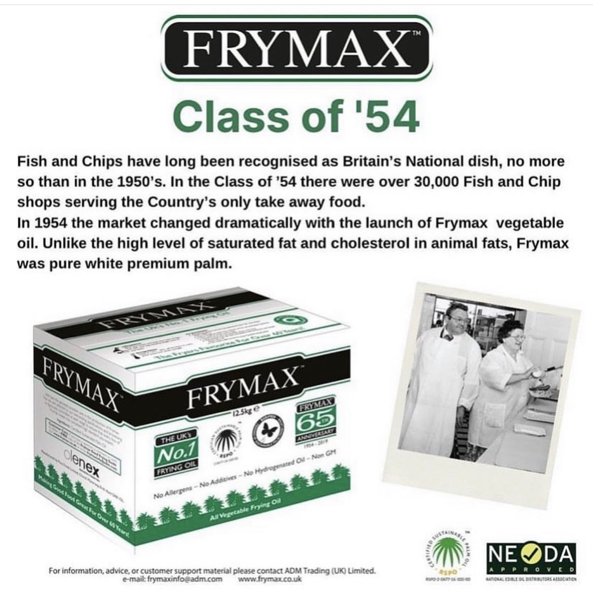 Fish and Chips have long been recognised as Britain’s National dish, no more so than in the 1950’s.

For more information click >>
library.myebook.com/FryMag/fry-apr…

#frymax #oil #palm #cookingoil #cook #fish #fishandchips@ #fishandchipshop #shop #chef #range #frying #fryingoil