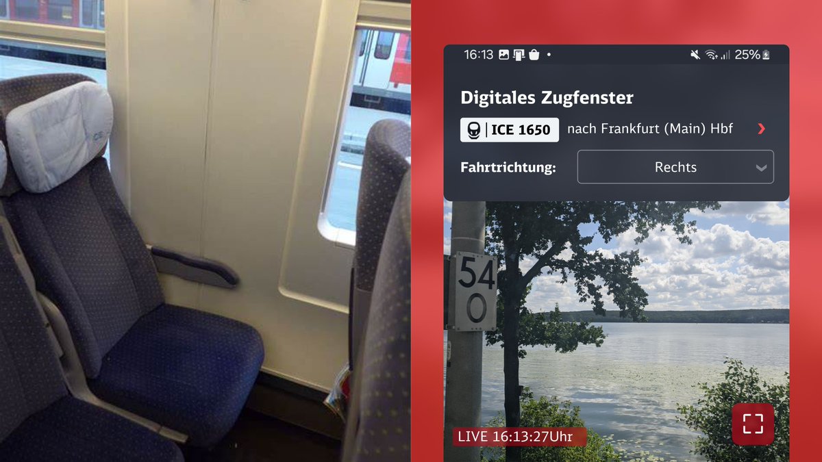 Deutsche Bahn Wandfensterplatz App