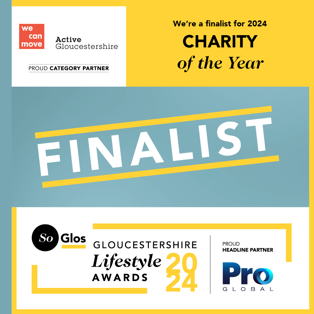 We are delighted to announce that we have been chosen as finalists for the Charity of the Year category, sponsored by @activeglos, in the 2024 @soglos Gloucestershire Lifestyle Awards in partnership with ProGlobal!

#sggla #sggla2024 #soglos