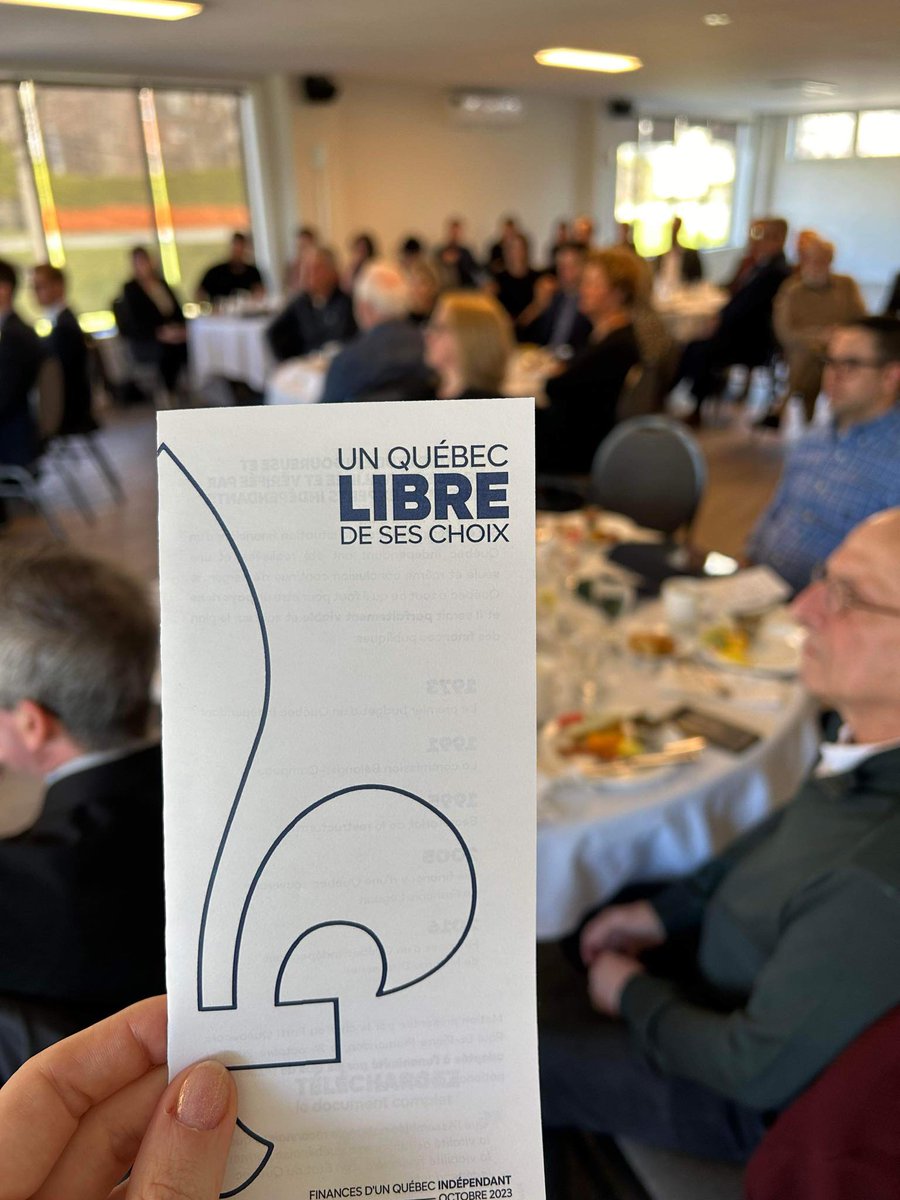 D'agréables discussions avec les gens d'affaires de l'Estrie ce matin suite à ma présentation matinale des finances d’un Québec indépendant. 

Questions très diverses et pertinentes sur plusieurs enjeux dont les liens du Québec avec les États-Unis, importants pour la région ici