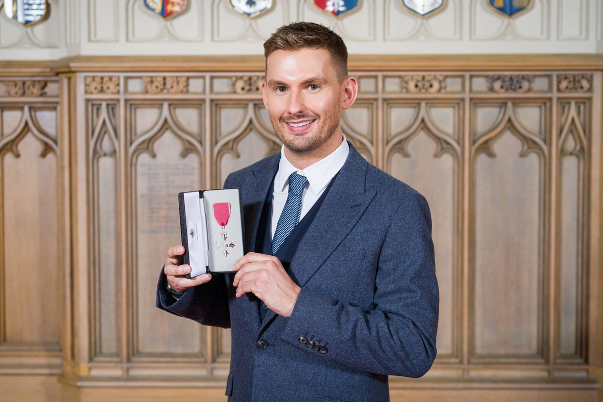 Incredibly proud of our CEO @DiageoLiam on receiving his MBE from The Princess Royal at Windsor Castle.