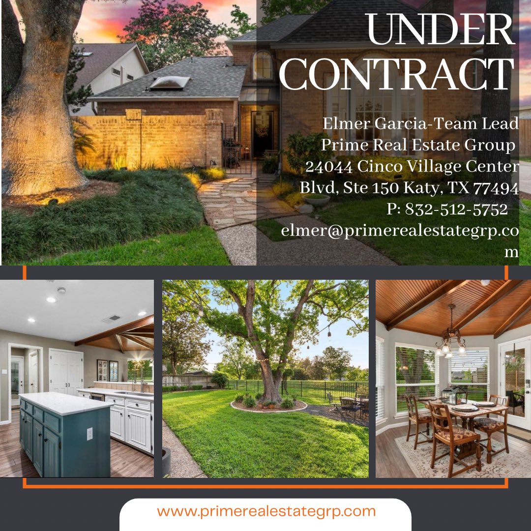 After several months of looking and going against multiple offer, I’m thrilled that we are under contract. So excited for my first time homebuyers.

Elmer Garcia-Team Lead
Prime Real Estate Group
P: 832-512-5752   
elmer@primerealestategrp.com

#listingagent #listing #buyersagent