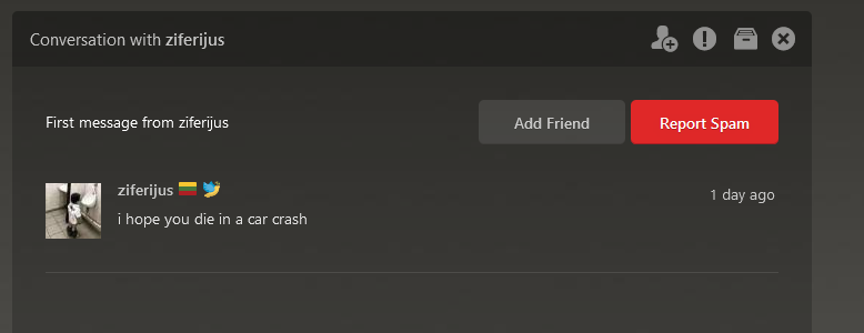 MackavaUS's tweet photo. Hey @chesscom is this allowed on your site? I'll keep reporting this guy until he's off your platform. #DoSomething https://t.co/QU2SxTyjcH