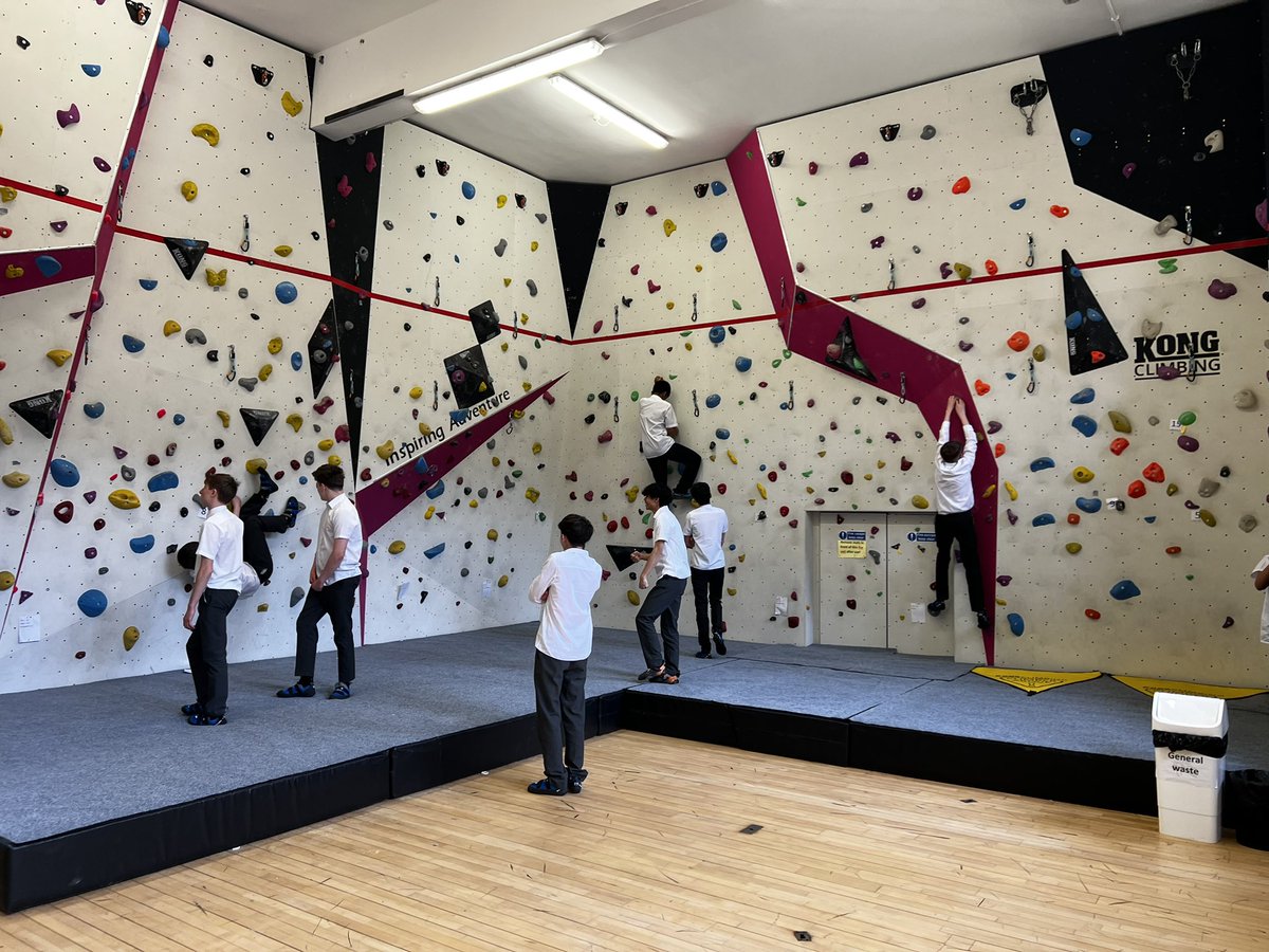 Y9-13 climbing club over lunch. One of the last ones before we lose the use of the gym due to exams.